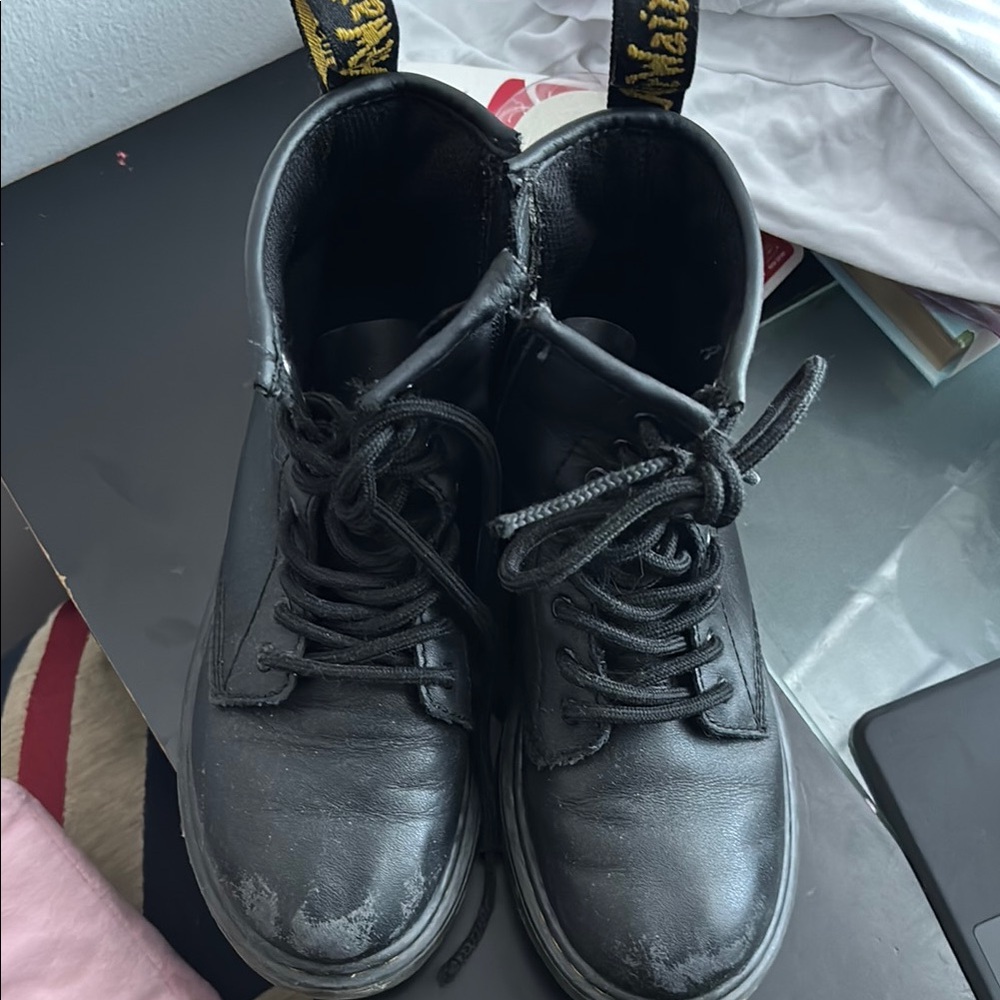 Dr. Martens Black Leather Boots